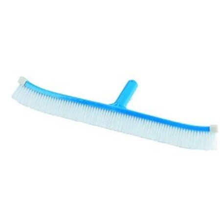 Pentair Pentair Pool Products R111386 Rainbow 18 In. Abs Back; Curved Wall Brush With Vinyl End Caps; Blue With White Bristles R111386